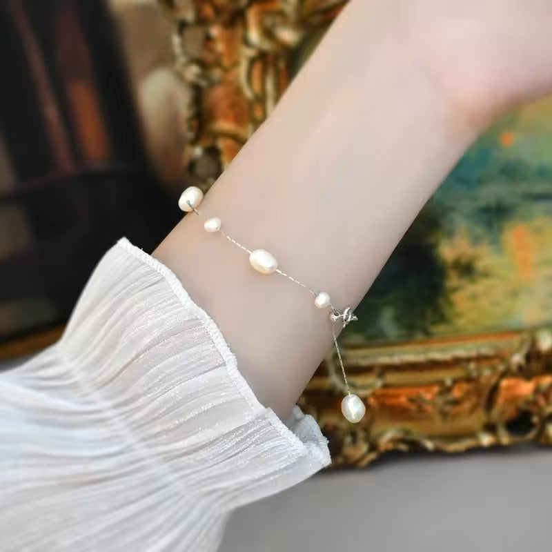 freshwater pearls bridal bracelet