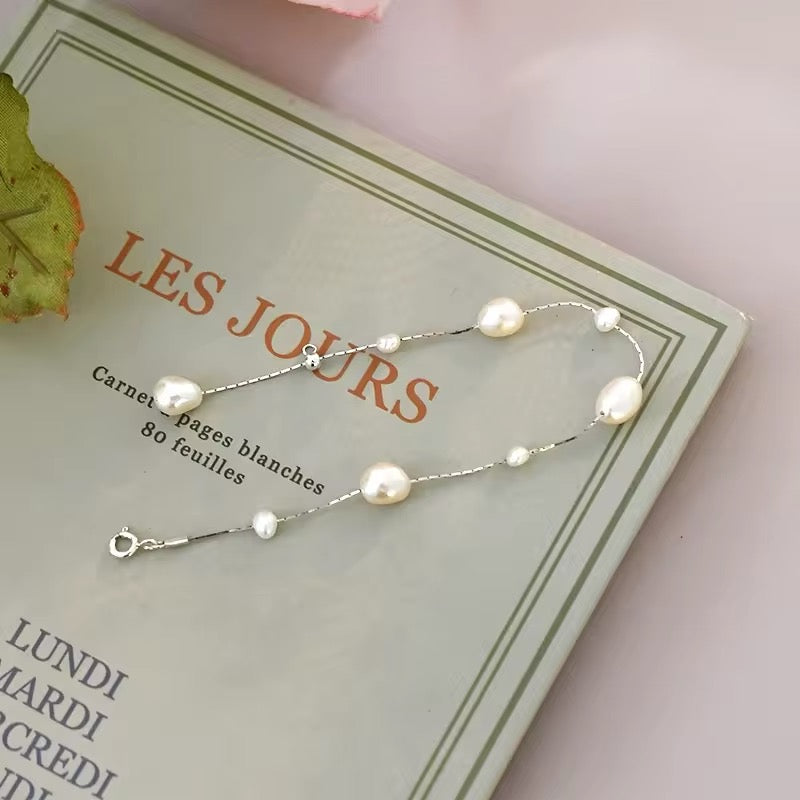 freshwater pearls bridal bracelet