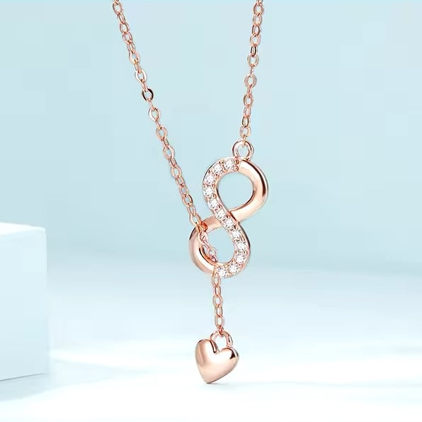 infinity silver necklace