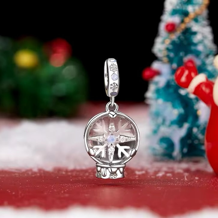 Christmas globe pendant charm