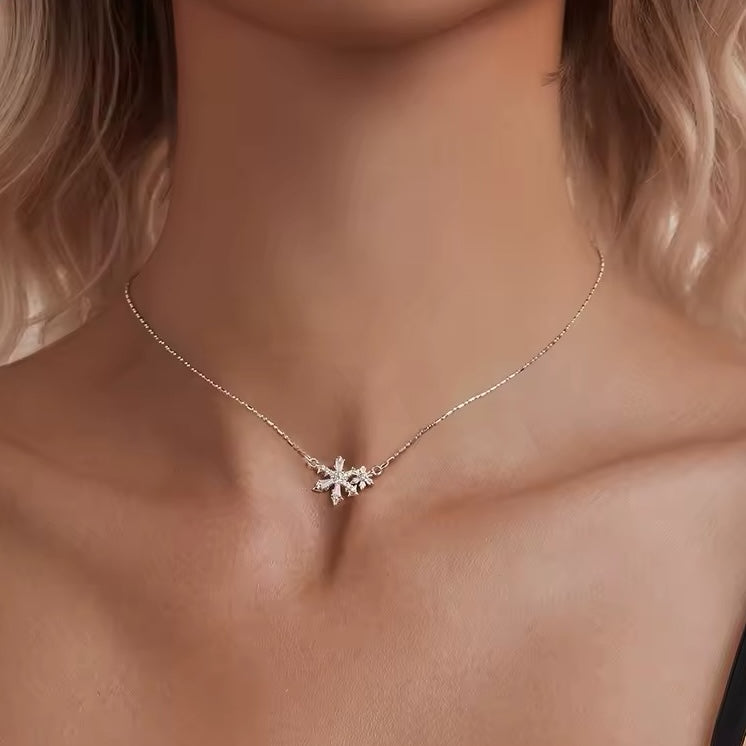 snowflake pendant necklace