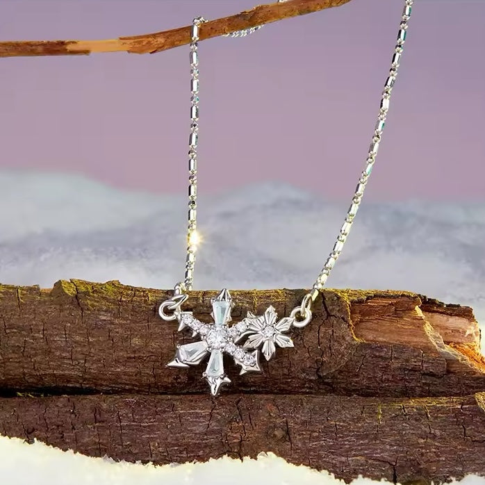 snowflake pendant necklace