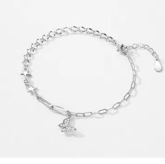 butterfly link chain bracelet