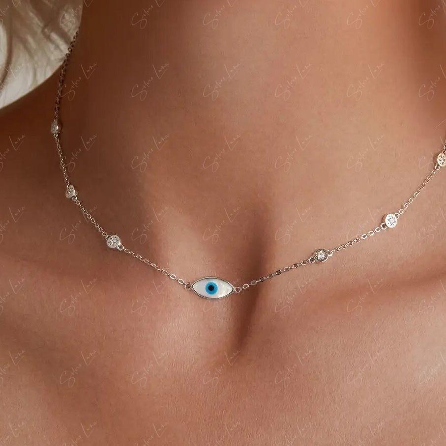 evil eye choker necklace