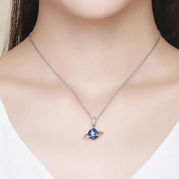 blue planet necklace