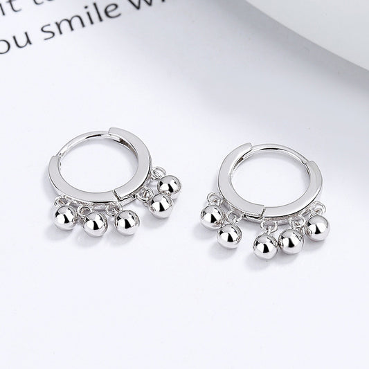 ball charms hoop earrings 