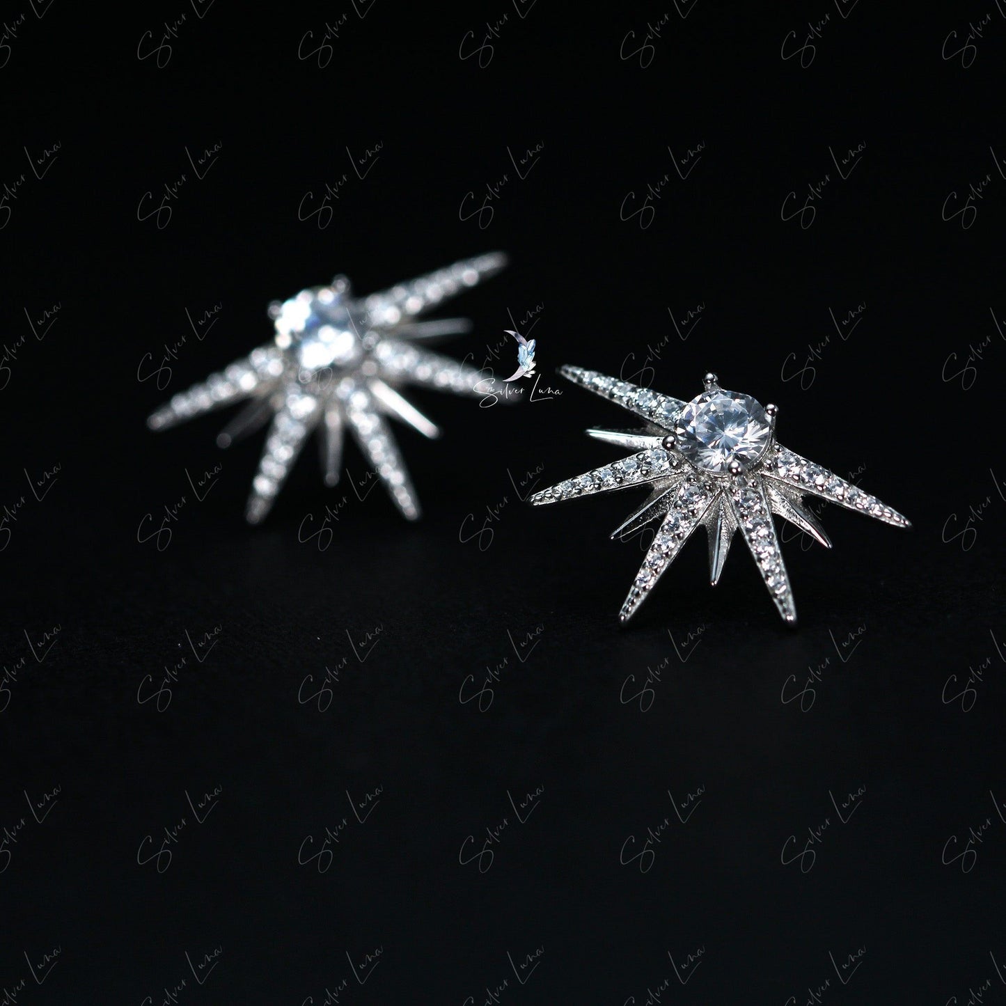 starburst stud earrings