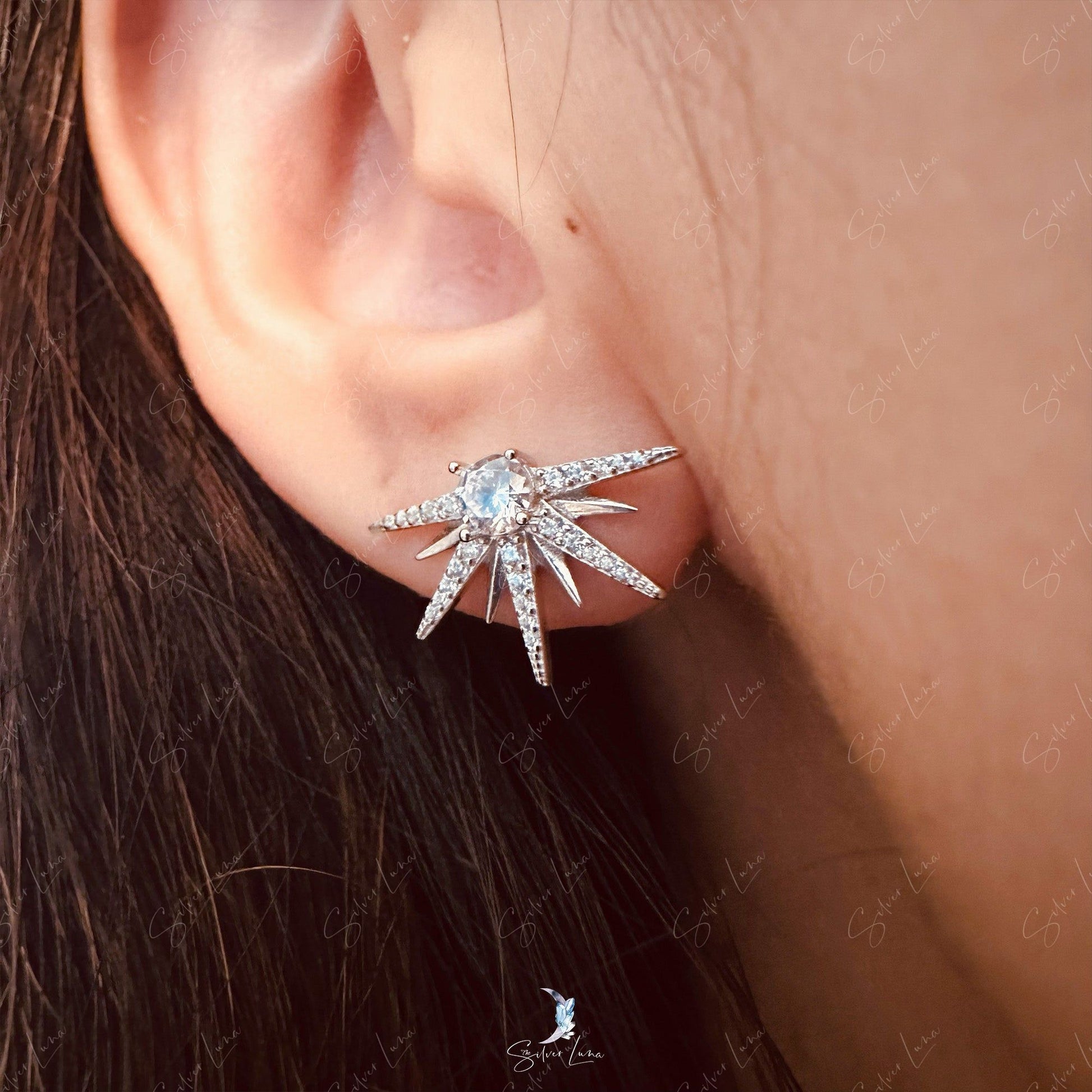 starburst stud earrings