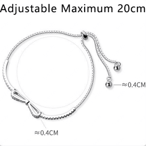 Bow Tie Cubic Zirconia Bracelet