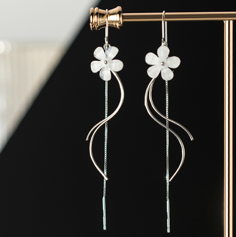 cherry blossom flower earrings