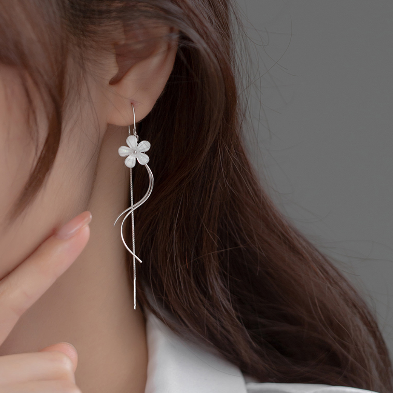 cherry blossom flower earrings