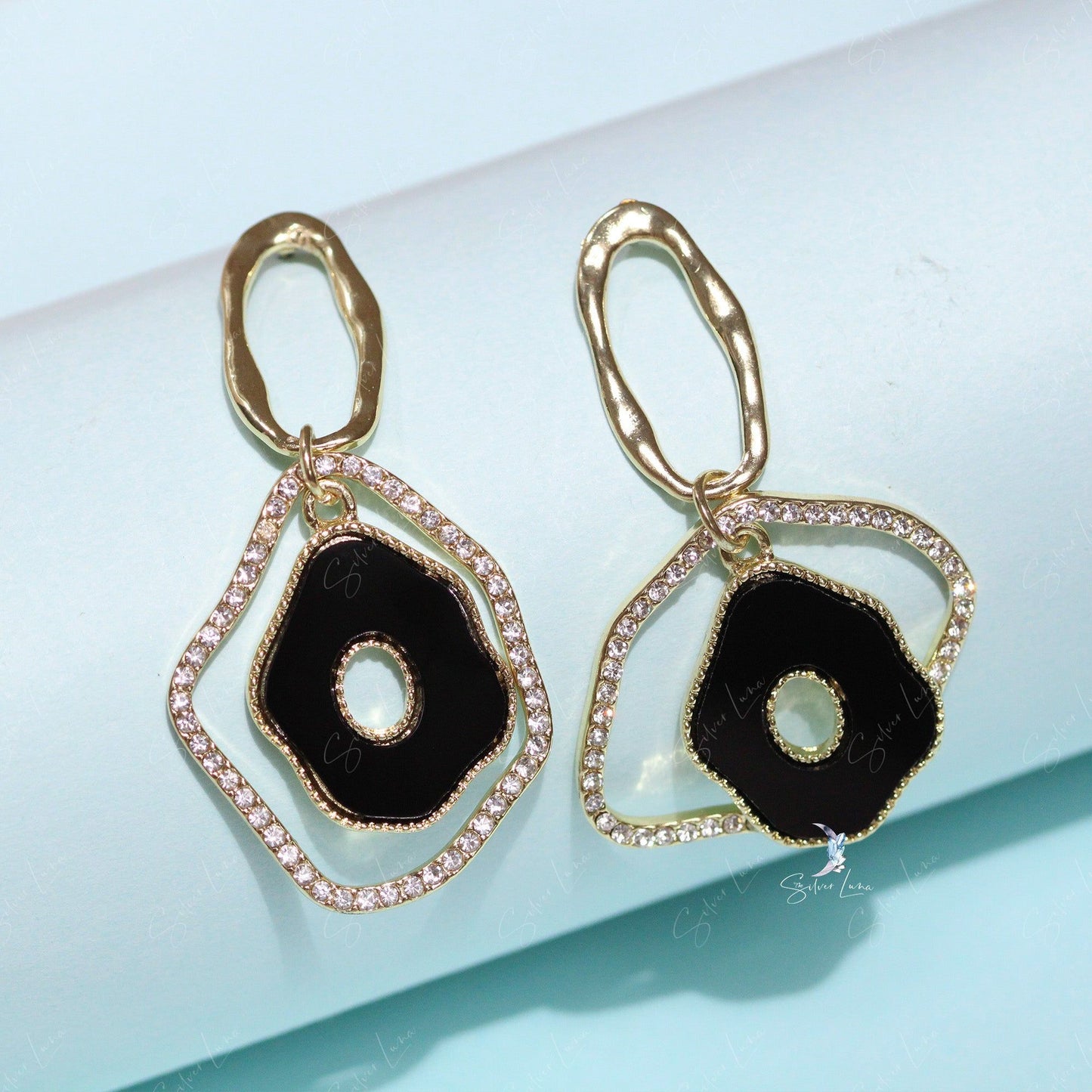 geometric abstract fashion earrings