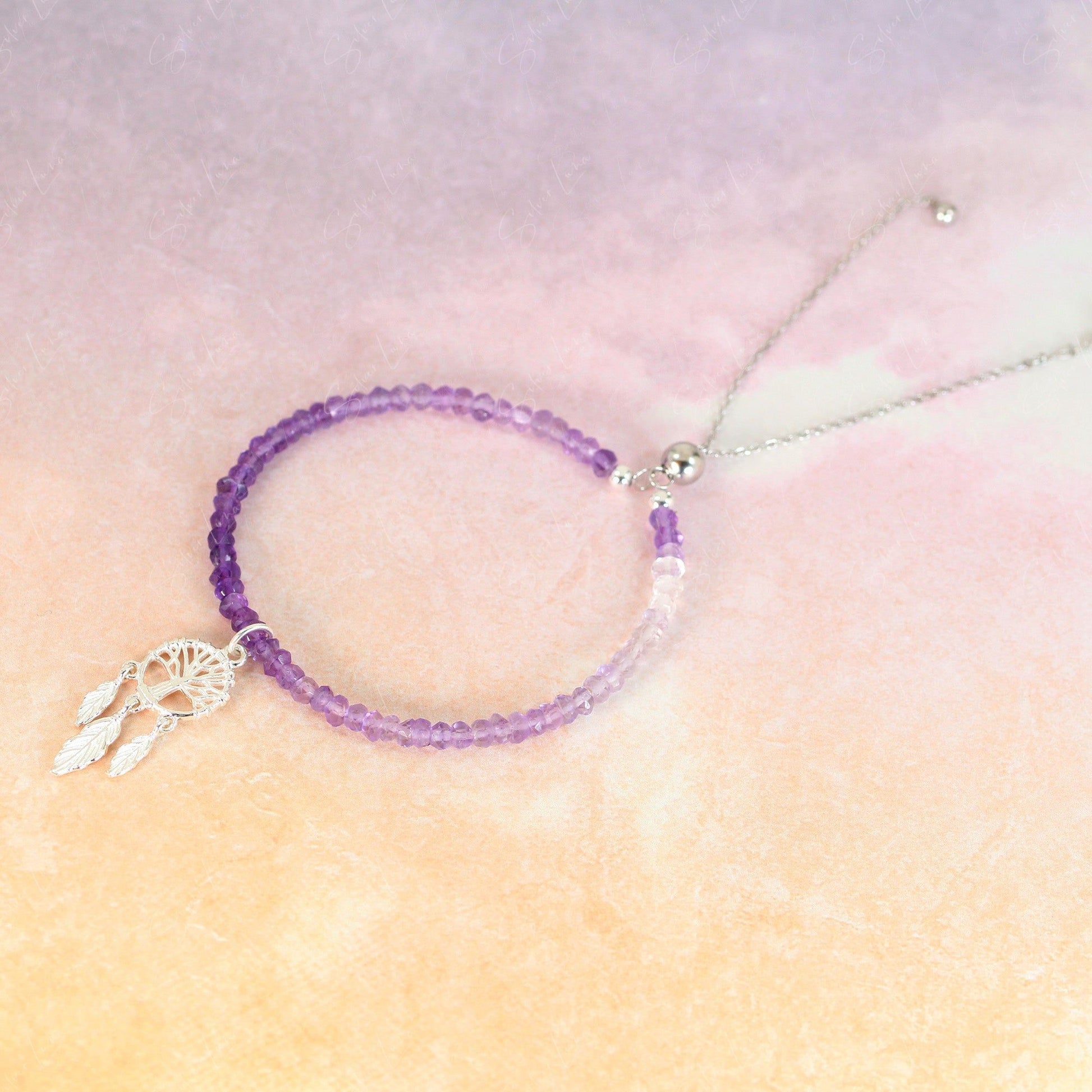 dream catcher amethyst bracelet