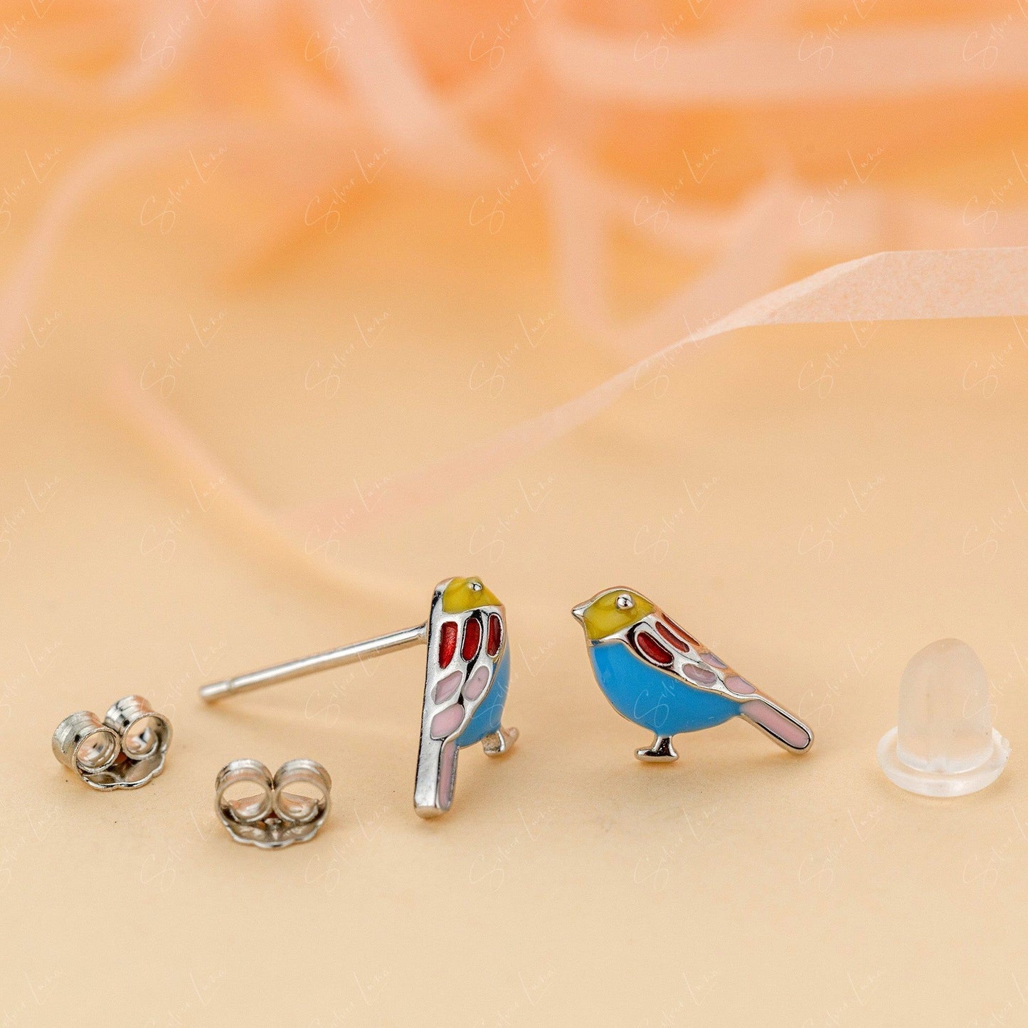 bird stud earrings