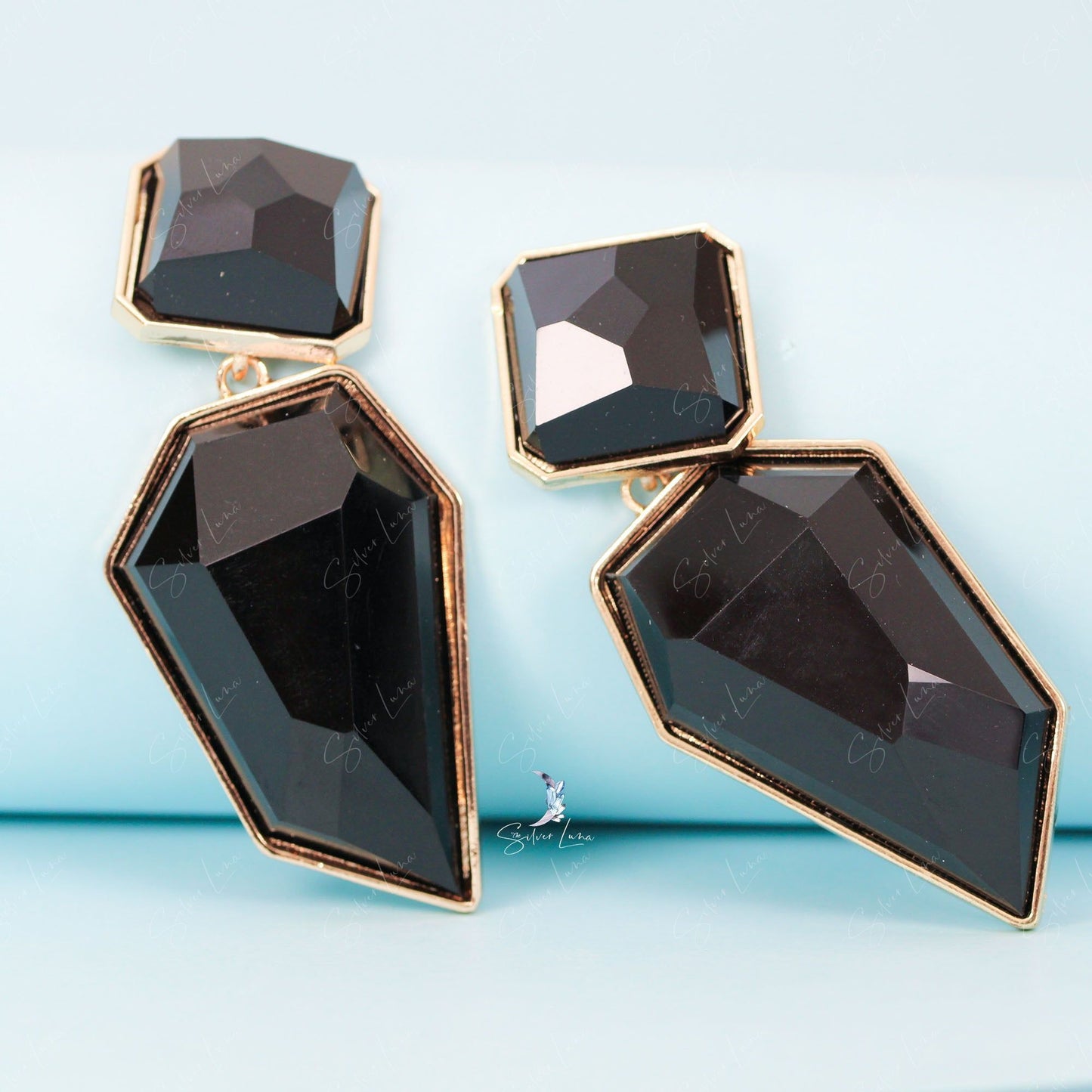 big diamond statement earrings