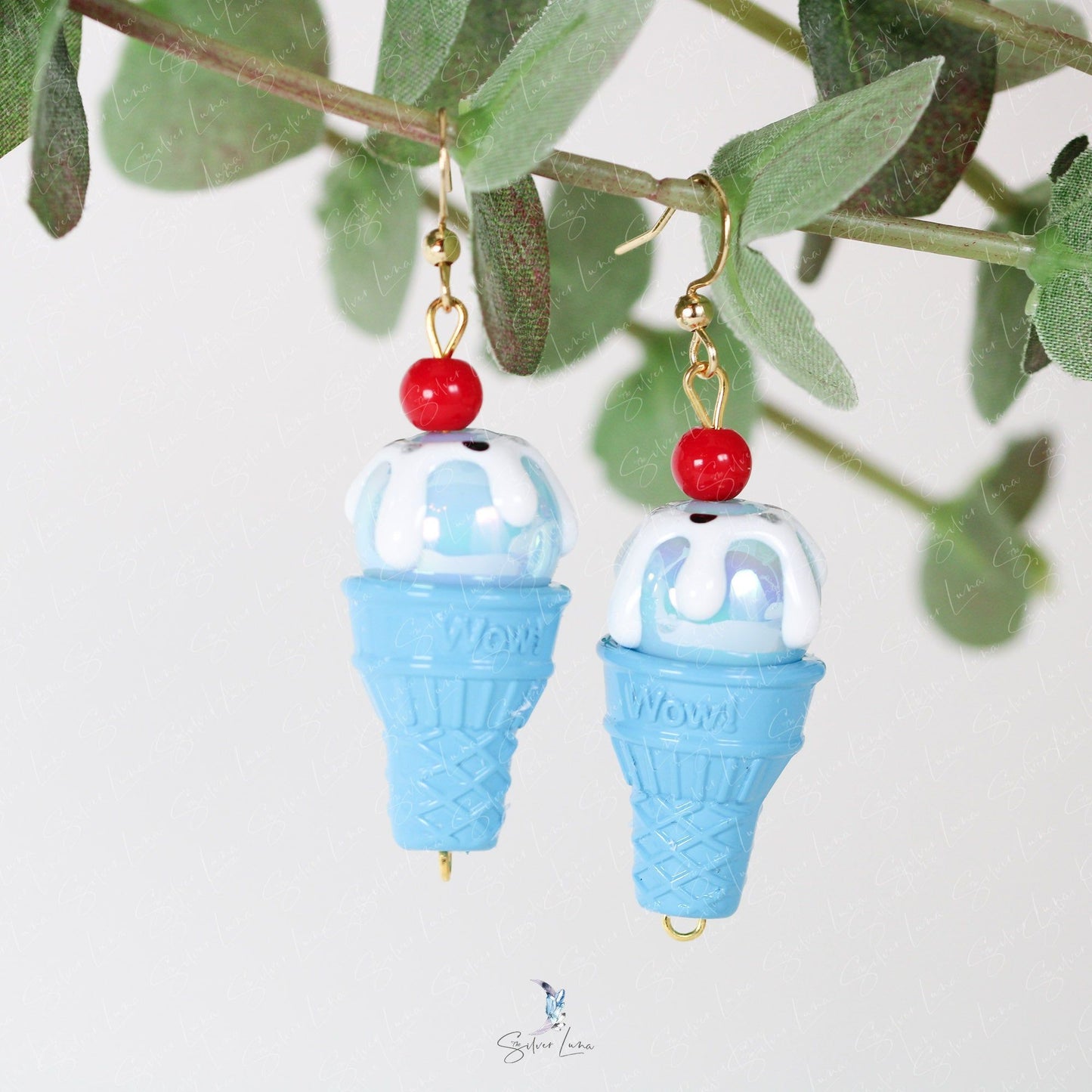 cute ice cream funny earrings