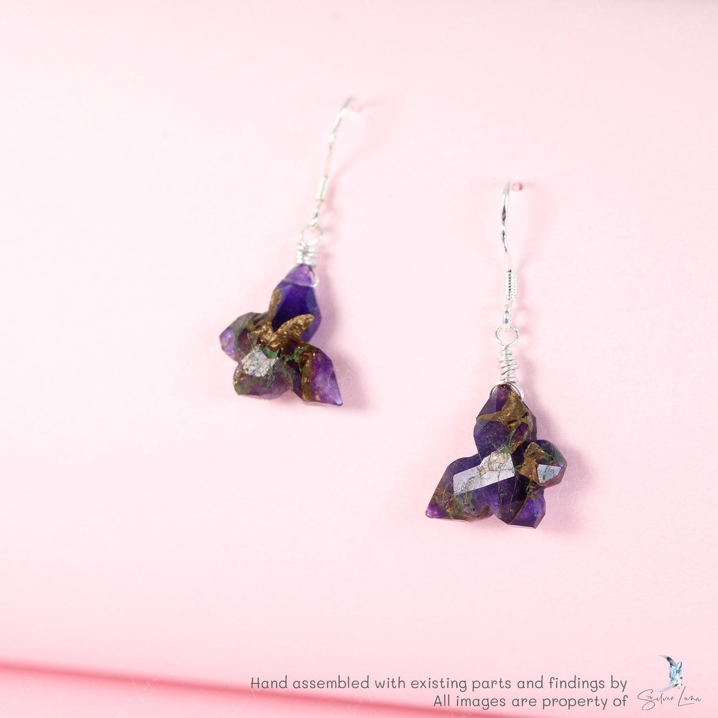 butterfly dangle drop earrings