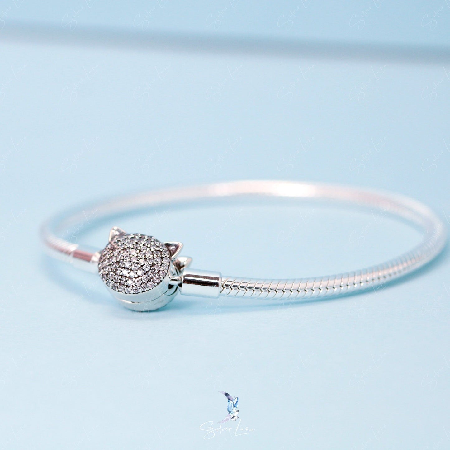 cat charm bracelet for Pandora charm