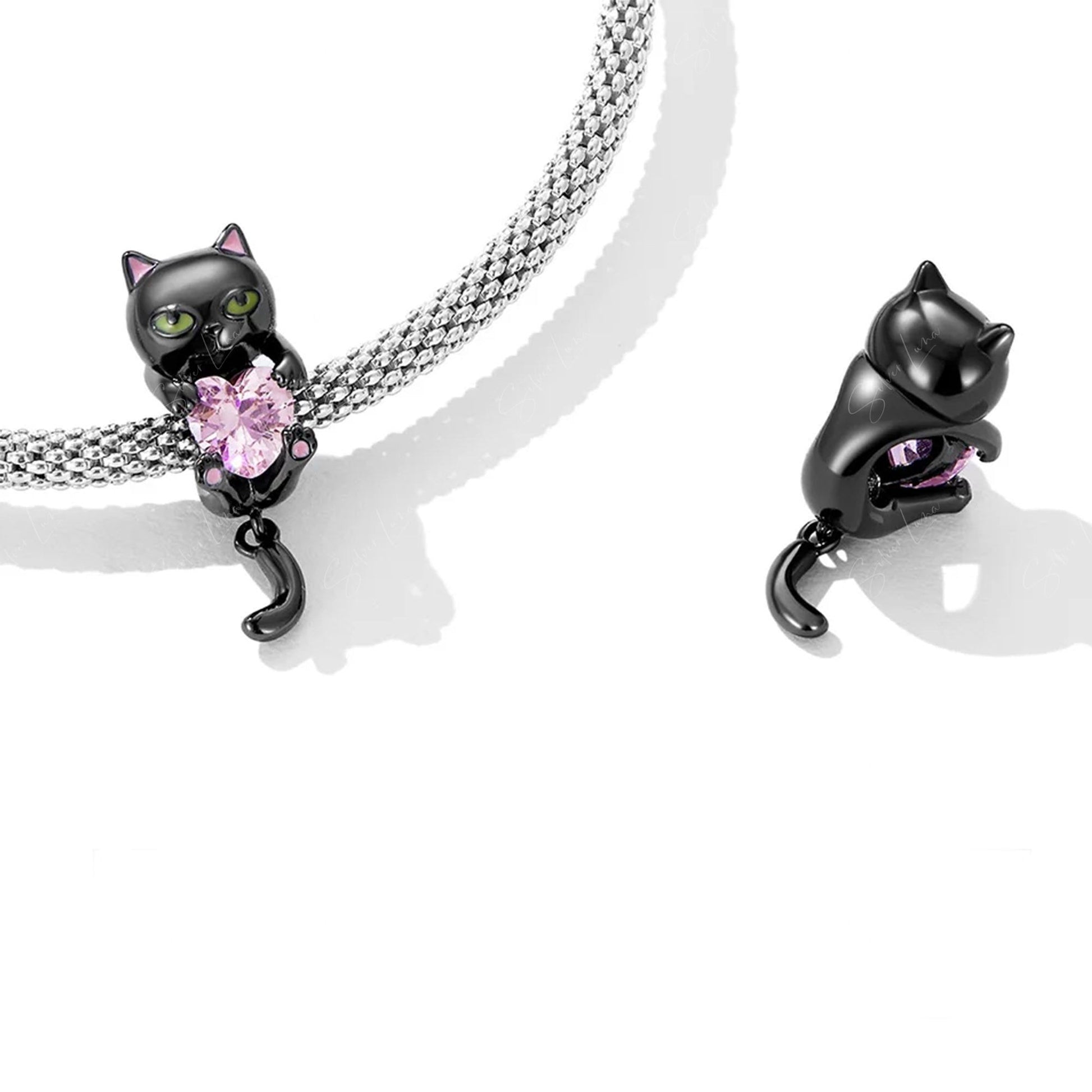 sweet heart cat charm