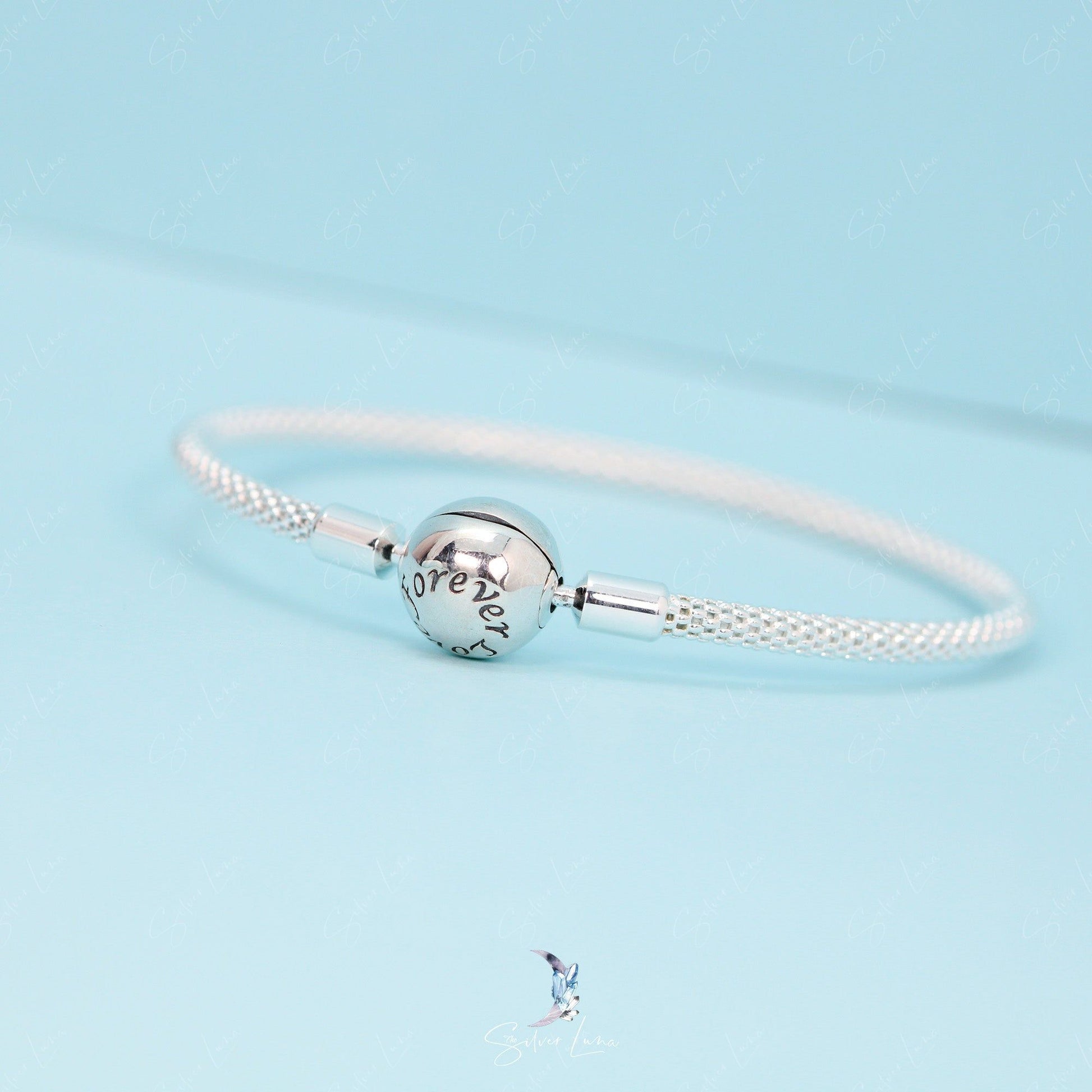 forever love bangle bracelet for charms