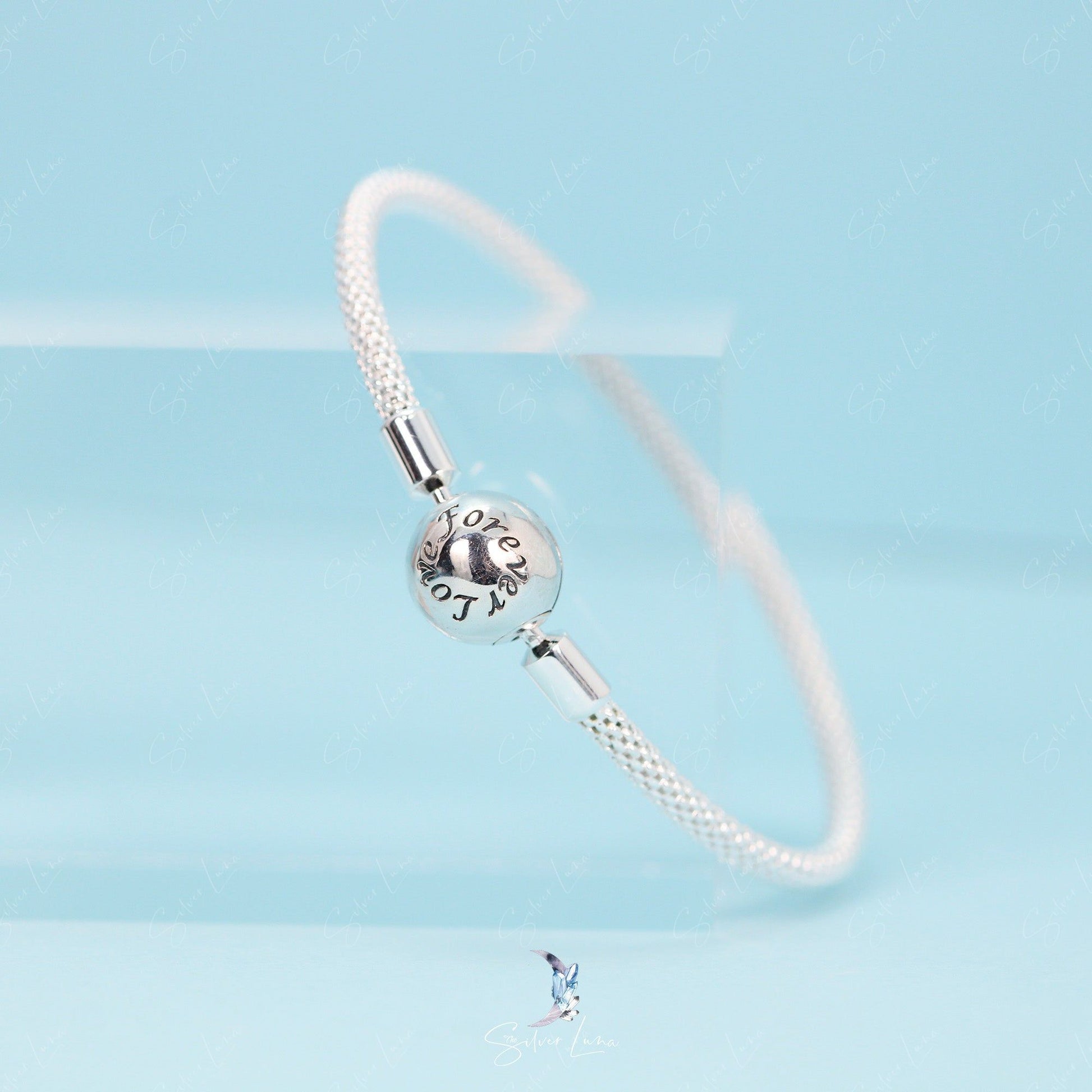 forever love bangle bracelet for charms