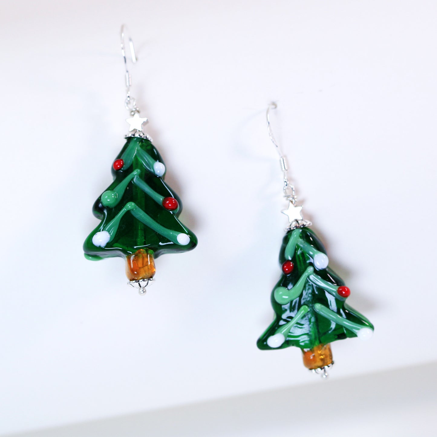 Christmas tree earrings