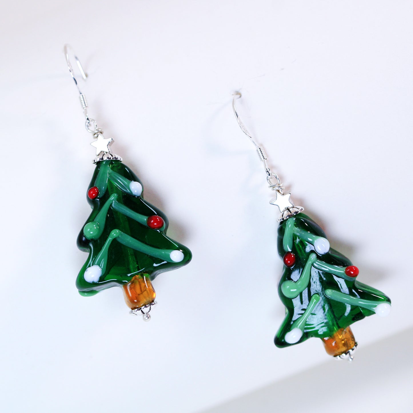 Christmas tree earrings