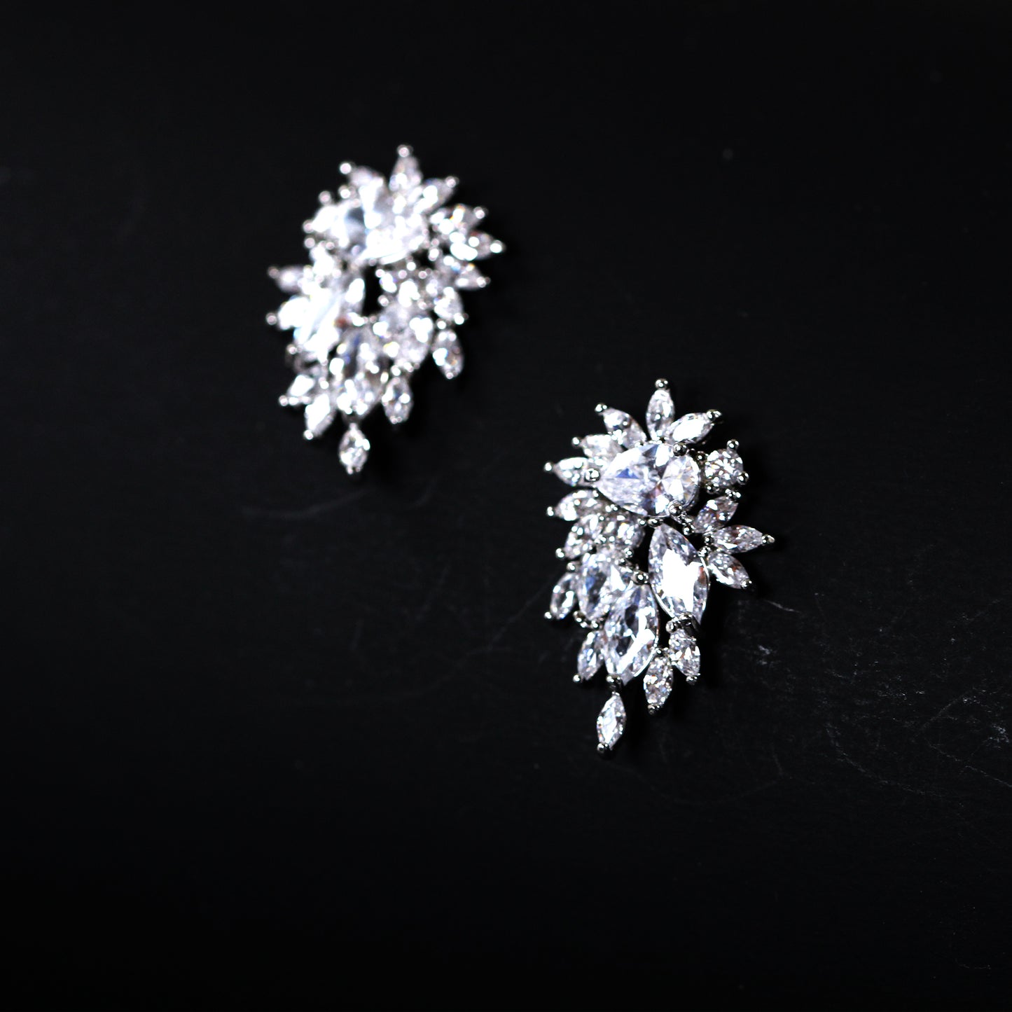 Crystal  bridal stud earrings