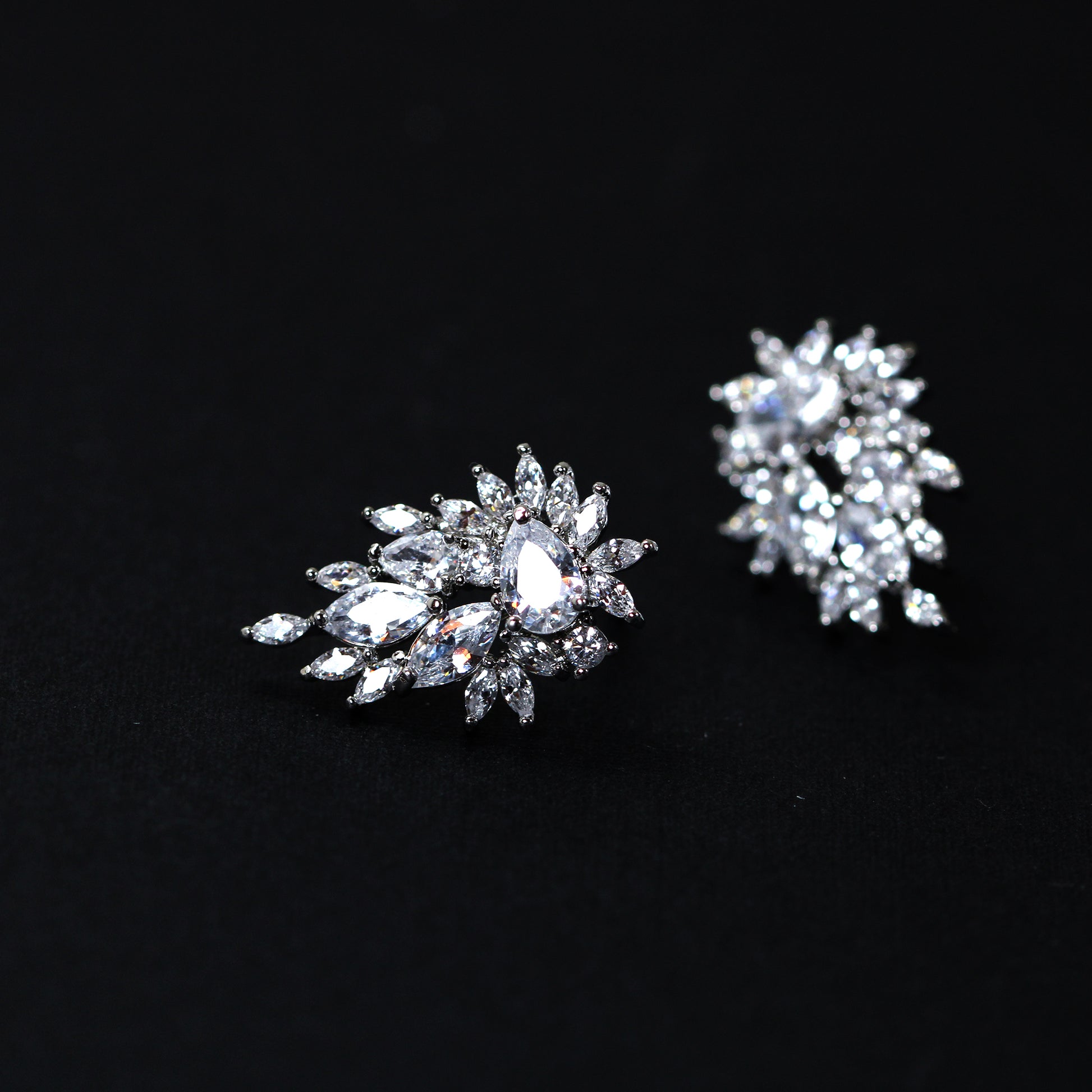 Crystal  bridal stud earrings