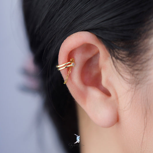 ear cuffs with chain