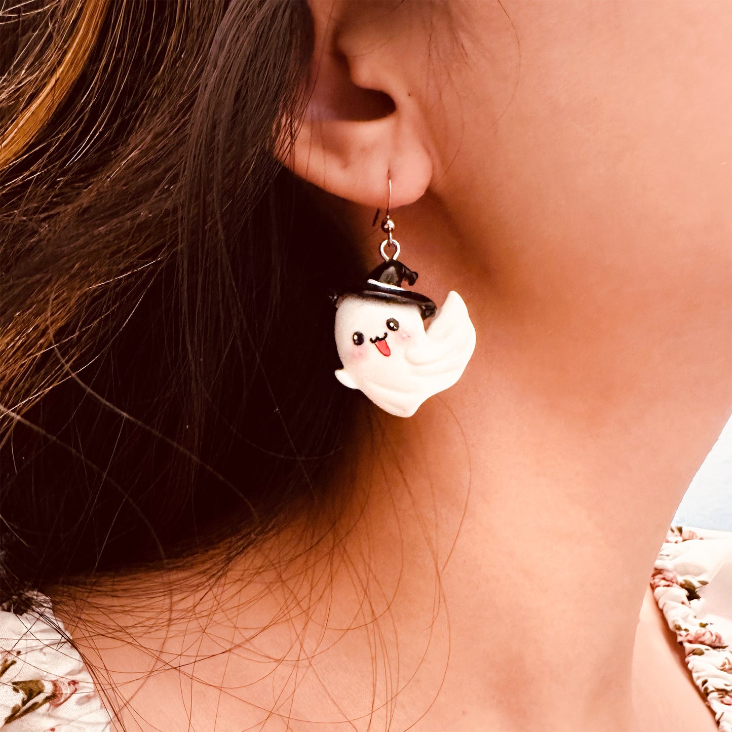 Halloween ghost earrings