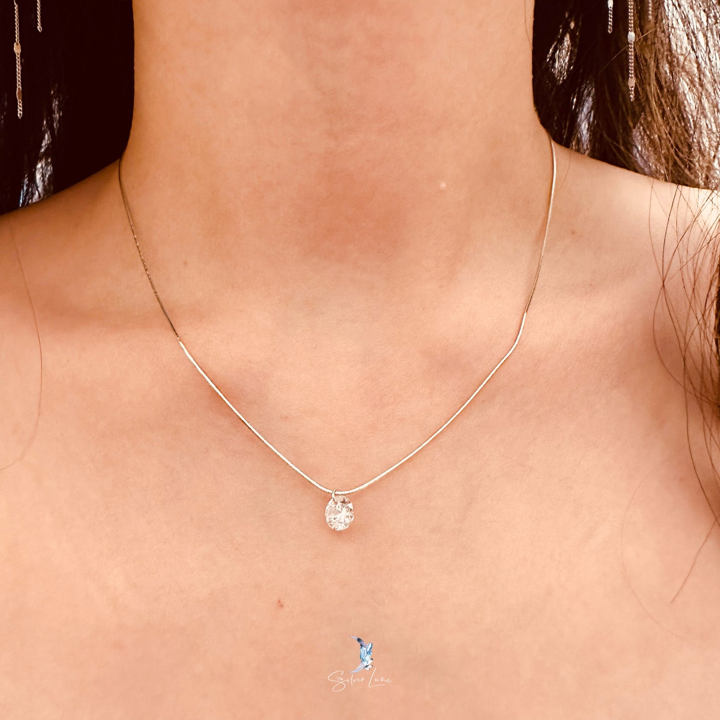 cubic zirconia pendant necklace