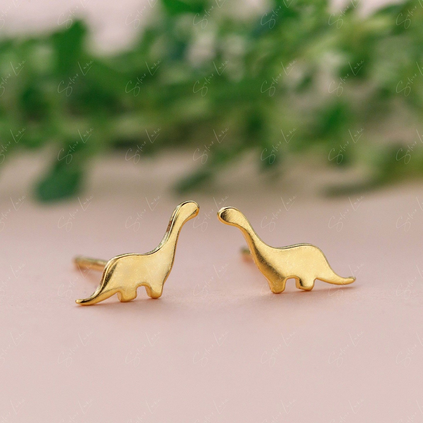 animal dinosaur stud earrings