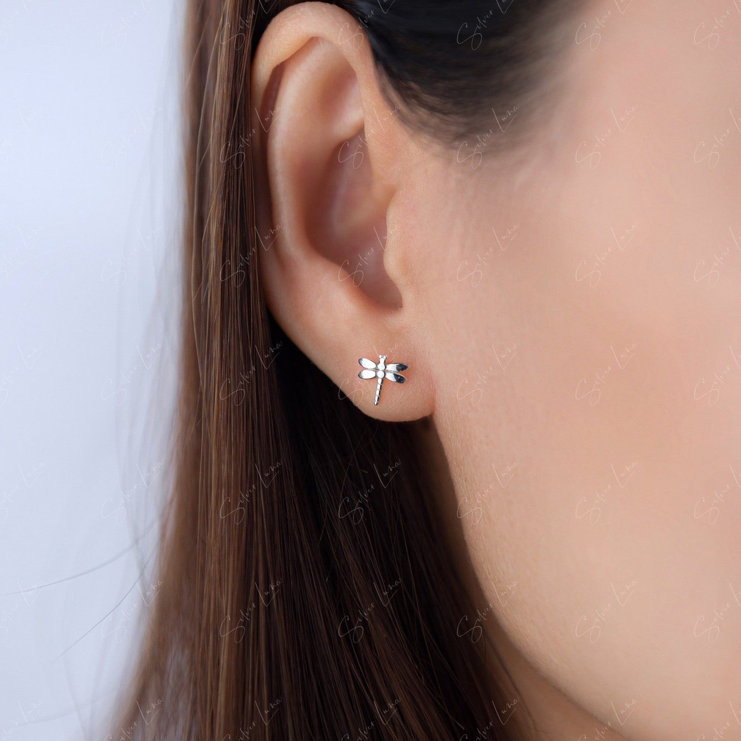 cute dragonfly stud earrings