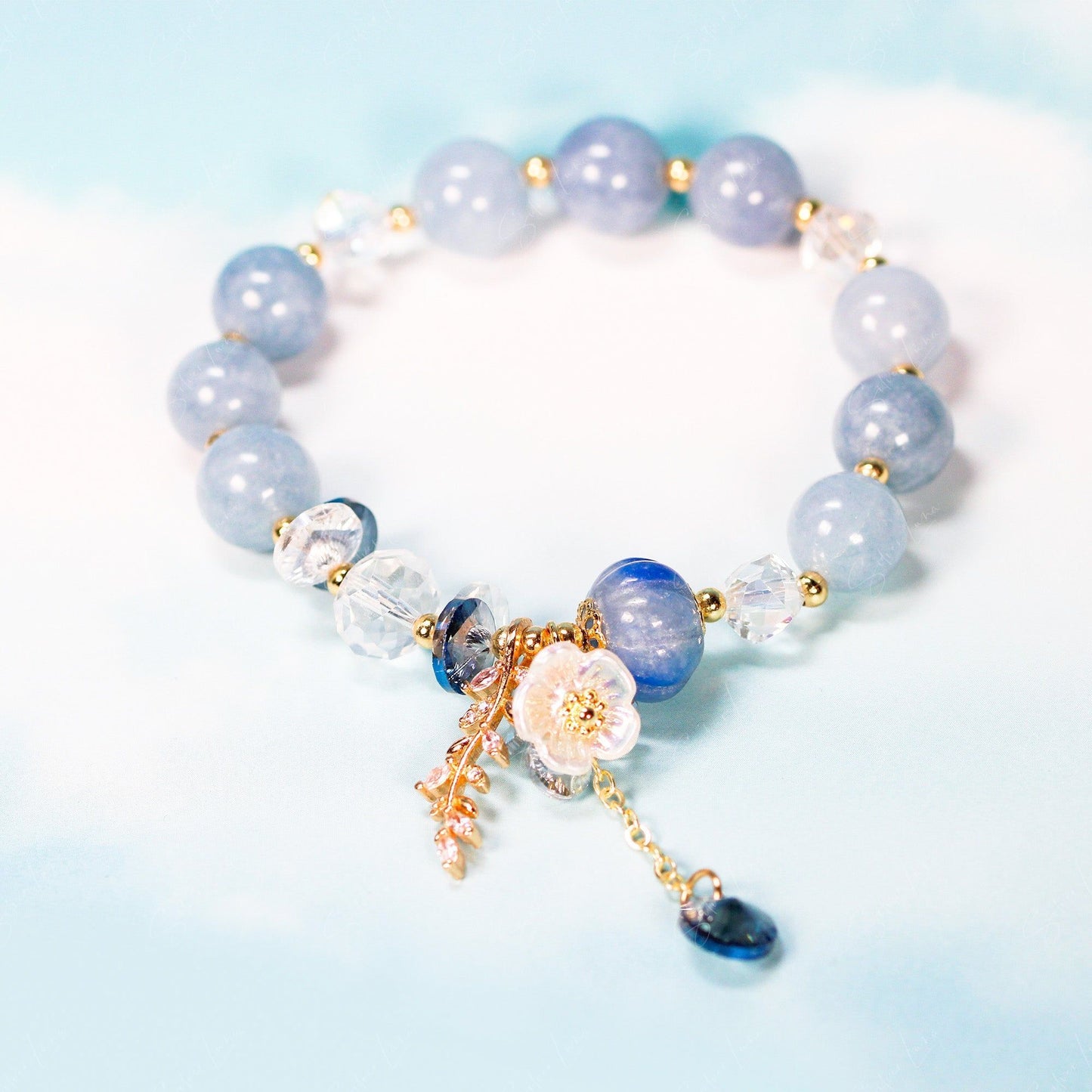 blue beaded fengshui bracelet