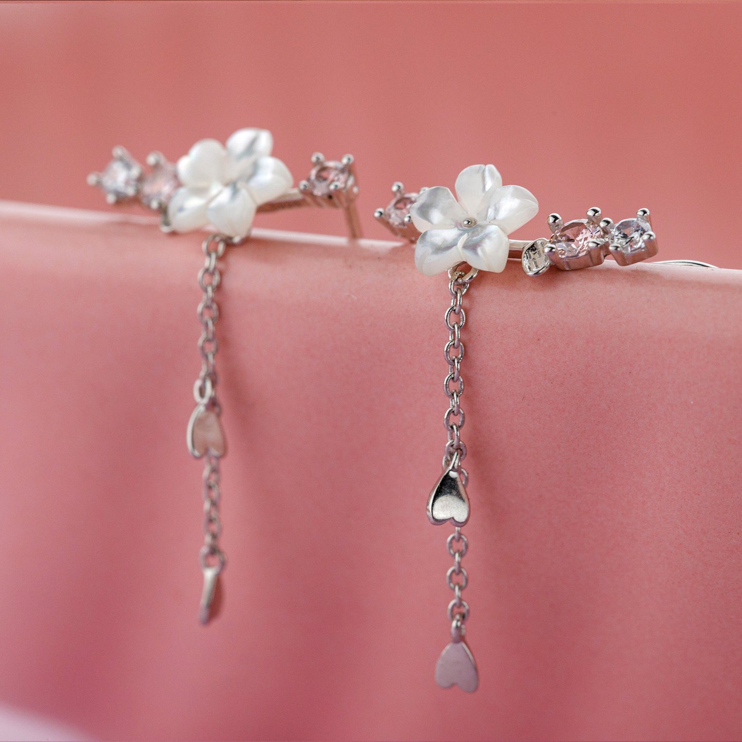 flower climber earrings