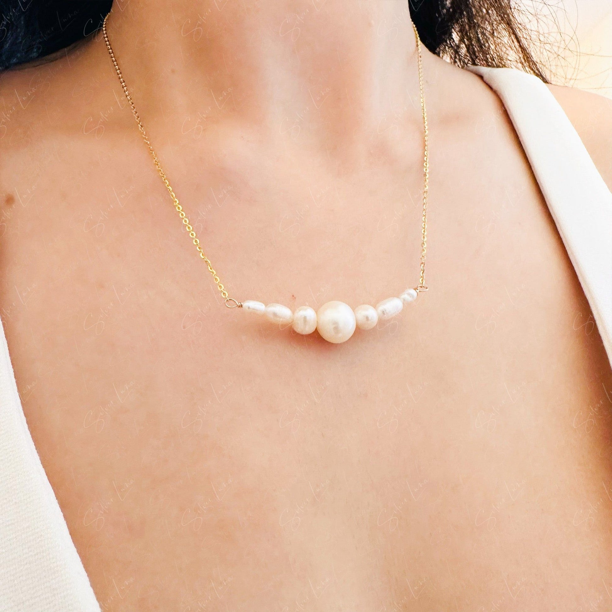 bridal pearl necklace