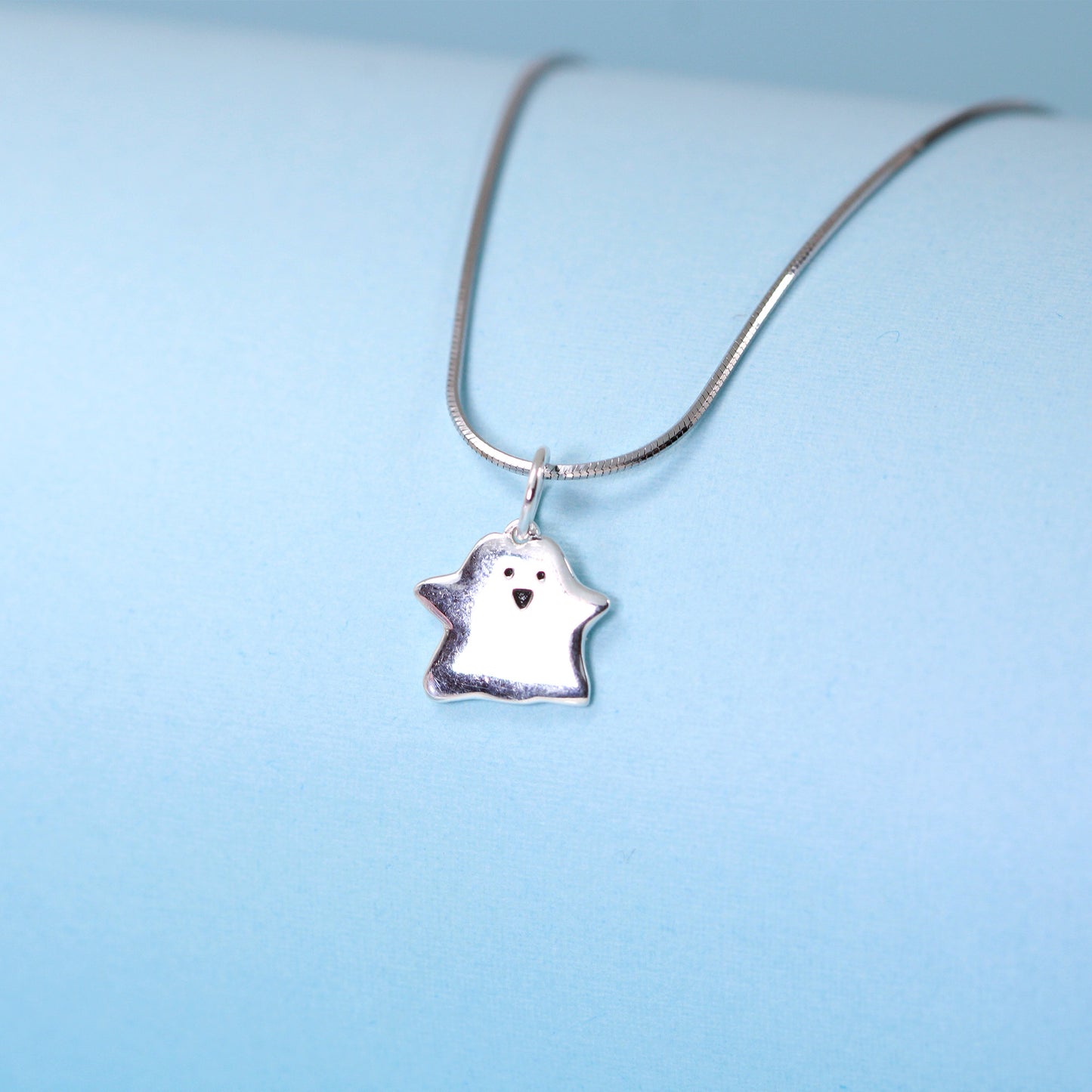 cute ghost pendant necklace