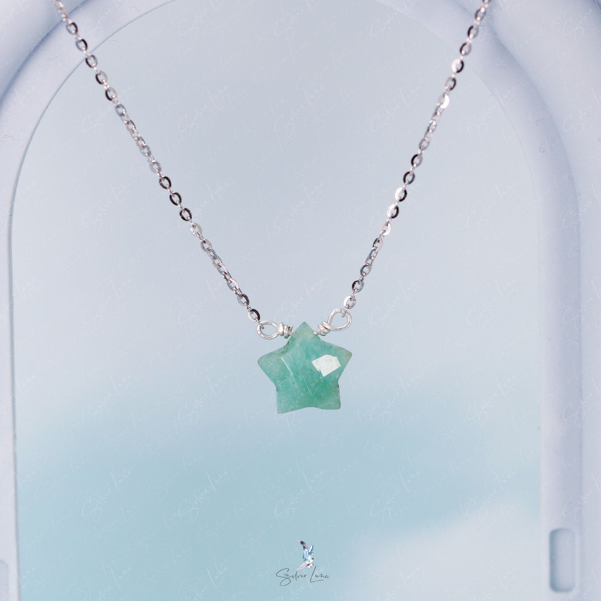 amazonite star necklace