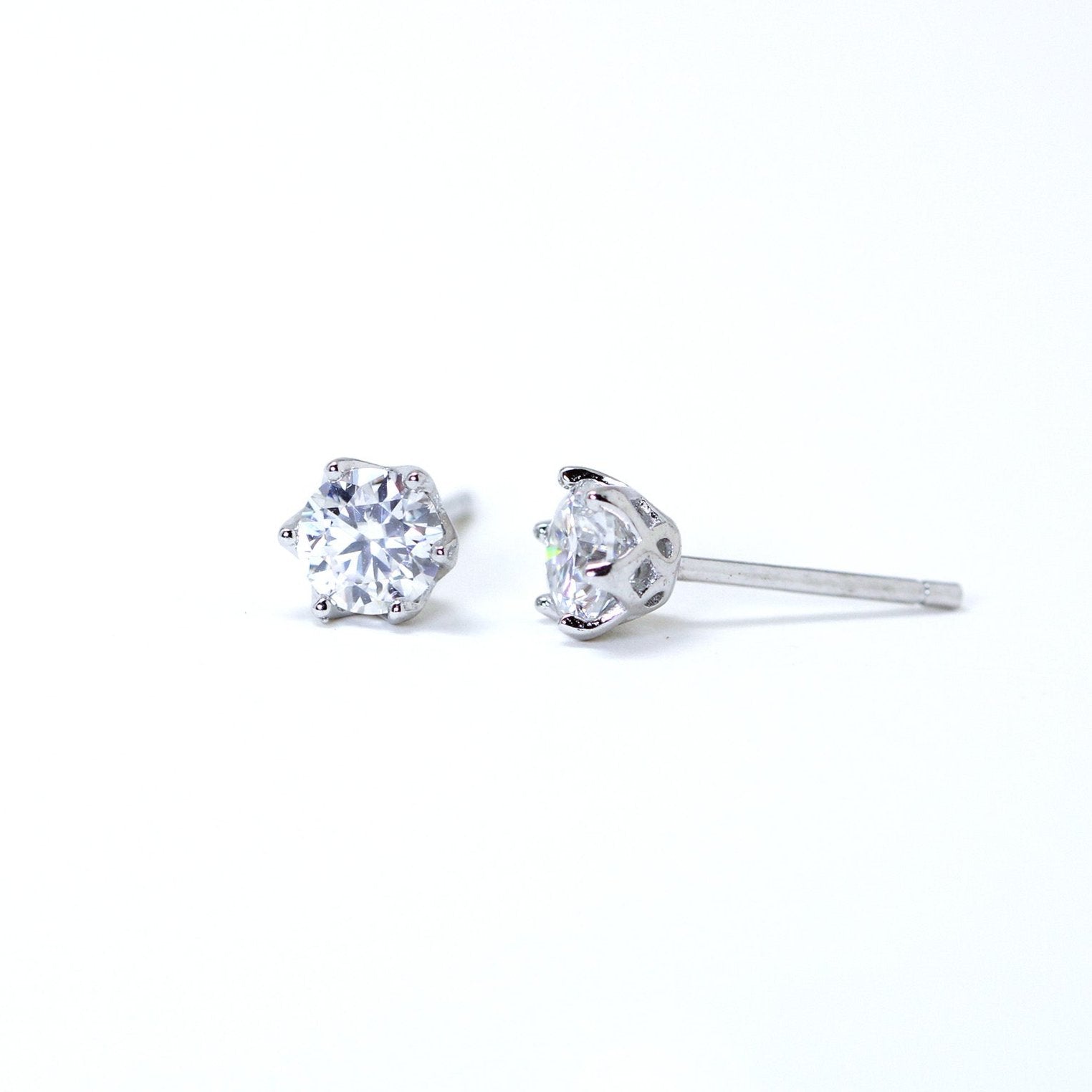 Moissanite stud earrings