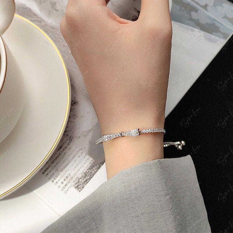 bowtie silver bracelet