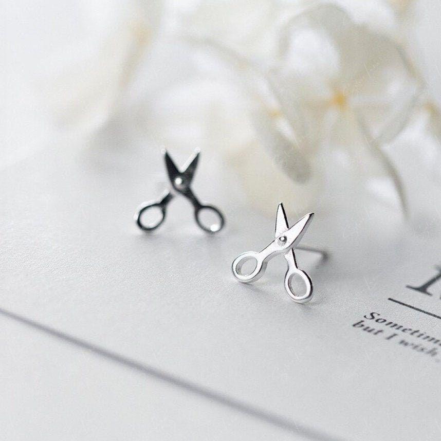 scissor stud earrrings