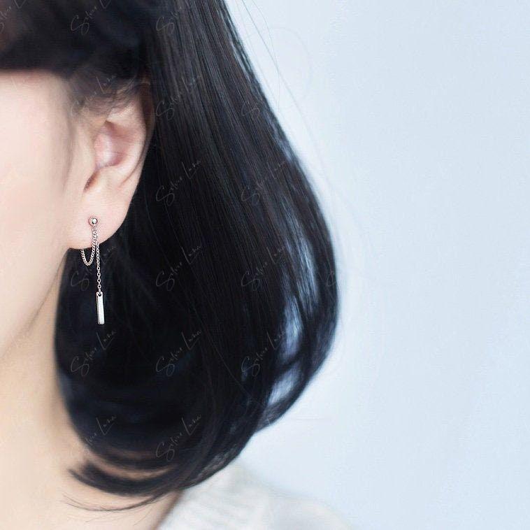 Linked Chain Dangle Drop Earrings