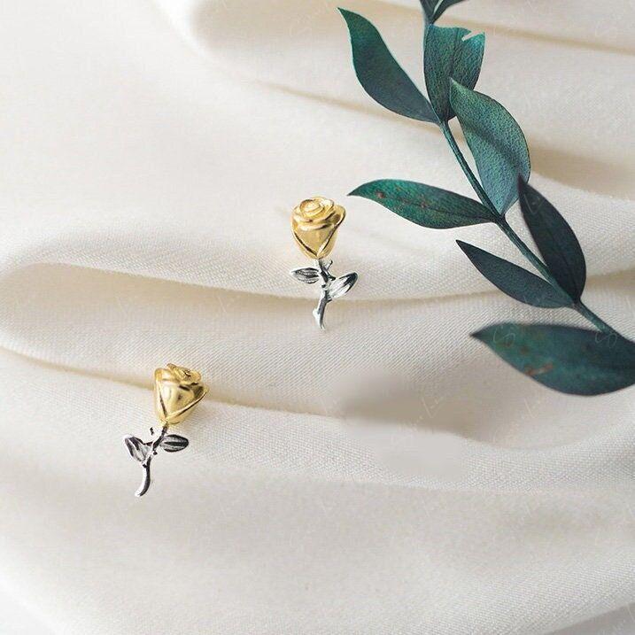 rose stud earrings