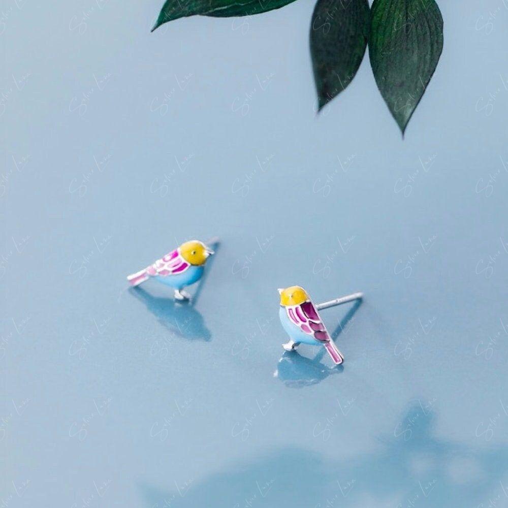 bird funny earrings