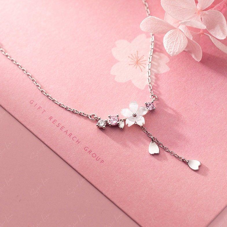 Cherry Blossom Pendant Necklace