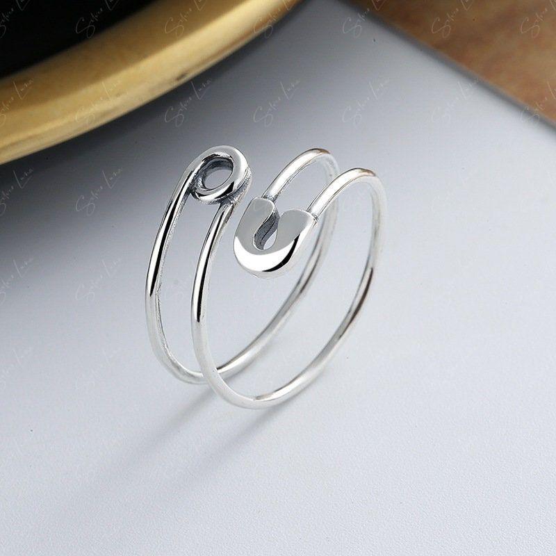 Safety Pin Adjustable Ring