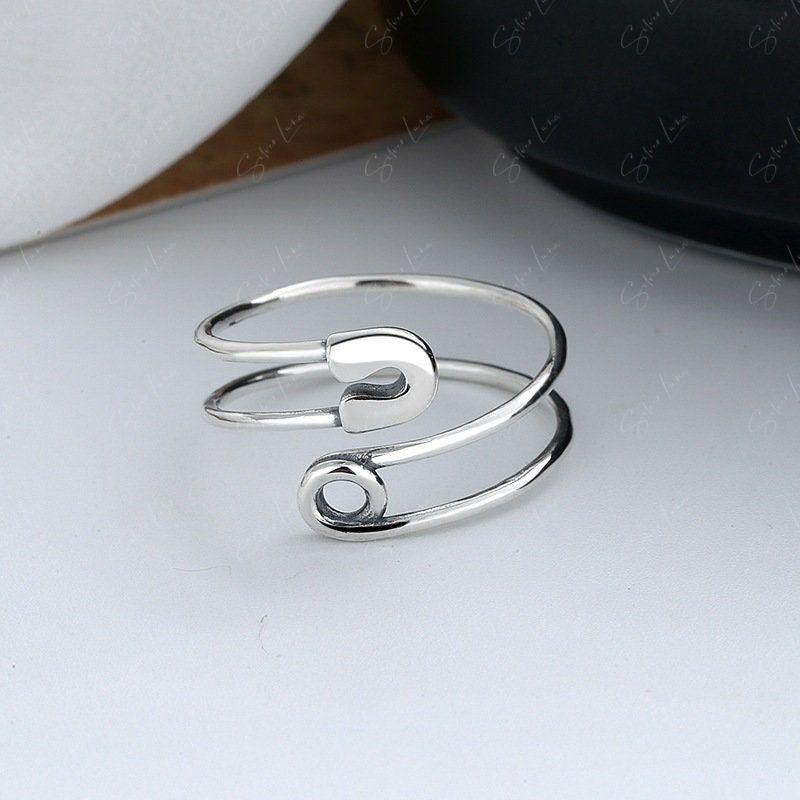 Safety Pin Adjustable Ring