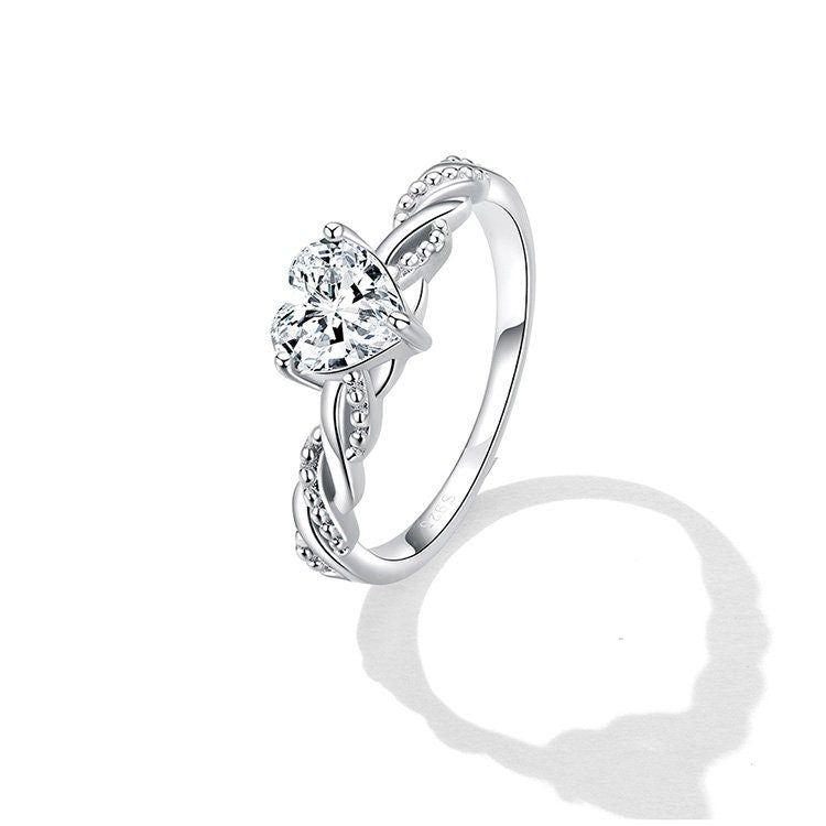 Valentine Heart Promise Engagement Ring