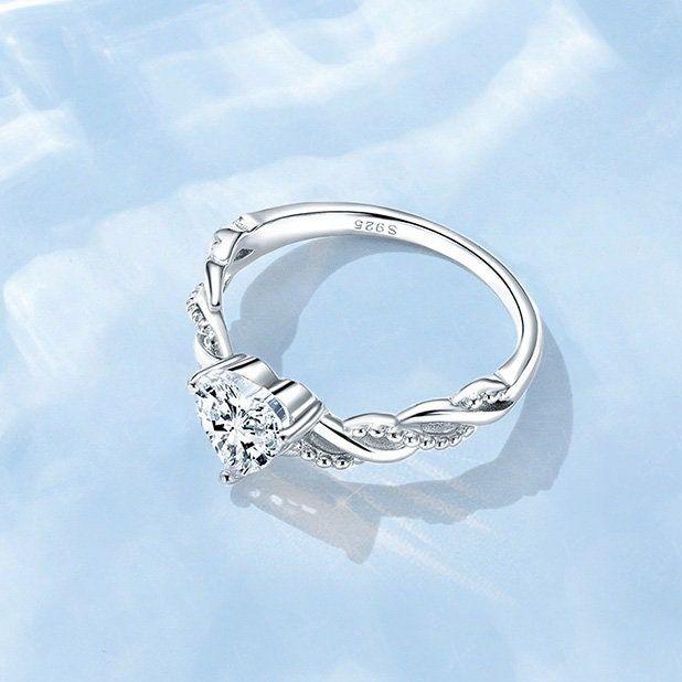 Valentine Heart Promise Engagement Ring